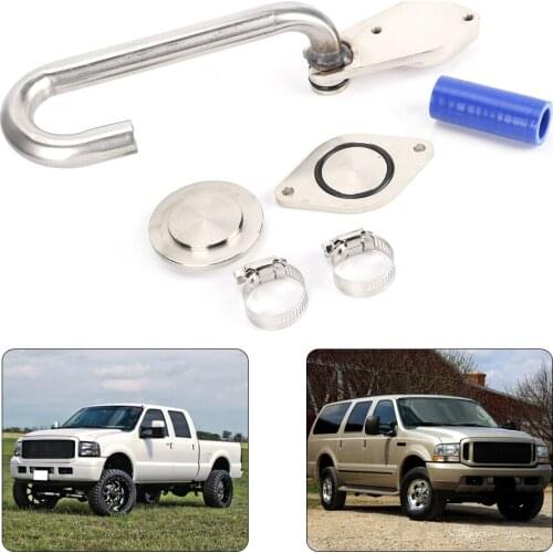 New EGR Cooler Delete Kit Car Accessory EGR Cooler Delete Kit For Ford Excursion F‑250 F‑350 F‑450 F‑550 Stainless Steel