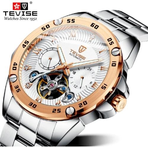 OLEVS Mens Stainless Steel Watch