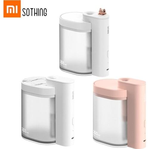 New SOTHING Portable Humidifier Household Mute Air Humidifier 260ML Ultrasonic Air Purifying Humidifier USB Charging