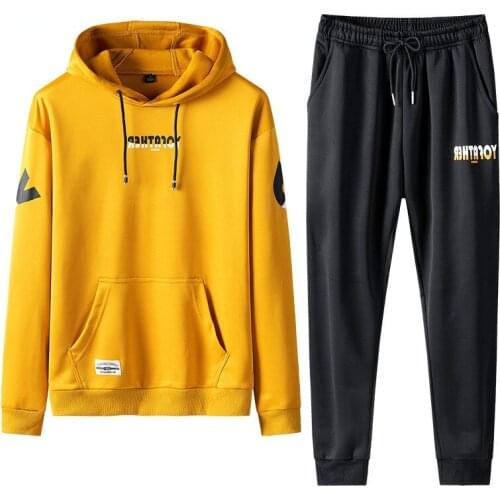 Casual Hoodie Sets Tracksuit Men Women Sweatshirt Suit Men Jogger Suits 2 Piece Winter Pant Suit Men Fashions Ropa Para Hombre