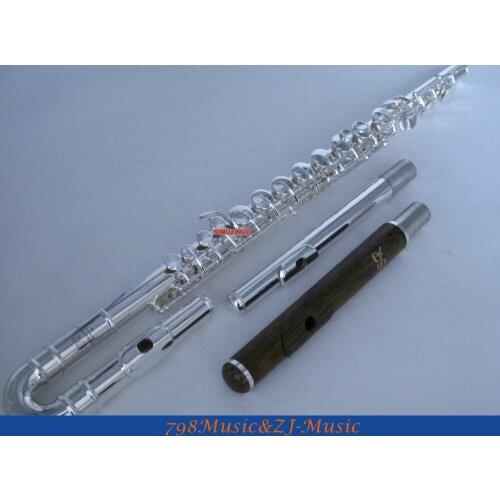Professsional Alto Flute-G key-Silver Plated-AND Green Sandalwood HEADJOINT-3 HEADJOINTS With Case
