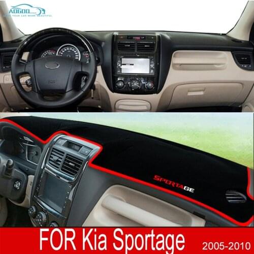 Anti-Slip Mat Dashboard Cover Pad Sunshade Dashmat Carpet Car Accessories For Kia Sportage 2005 2006 2007 2008 2009 2010 JE KM