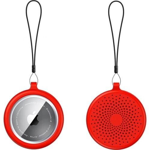 High Quality All-inclusive Anti-Scratch Anti-Lost Keychain Case For Apple AirTag Location Tracker Soft Silicone Protective Cover