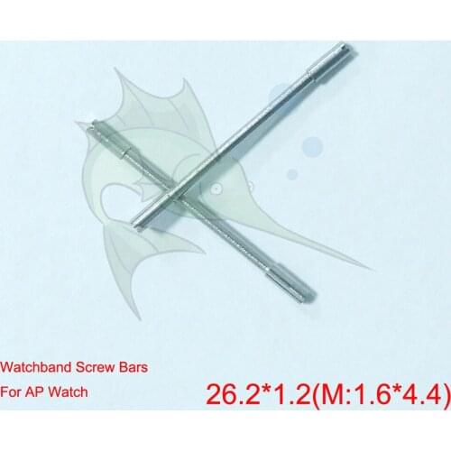2pcs/bag 26.2 X 1.2 Stainless Steel Screw Bar Part Watch Strap Link Parts for AP Watchband Link Bars Replacement