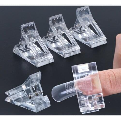 1 pcs Clip for Nails Extension Quick Building Fingernail Forms Tips Nail Pinching Clips Finger Extend Stencils Tools LA972-1