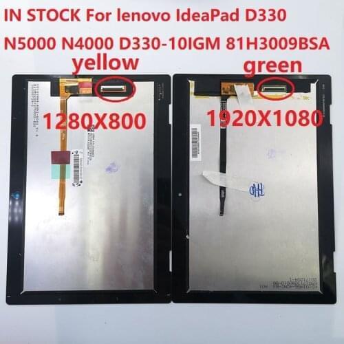 10.1" For lenovo IdeaPad D330 N5000 N4000 D330-10IGM 81H3009BSA LCD Display Digitizer Touch Screen Glass Panel Assembly