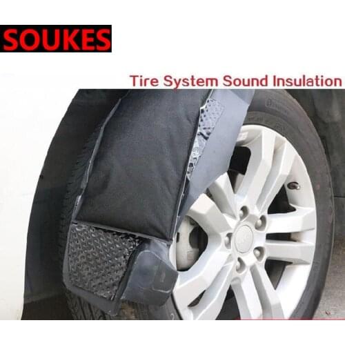 1 SET Universal Car Wheel Tire Sound Insulation Inner Liner Wheel Hub Cover Fender Soundproof Seal Cotton Sound Absorption