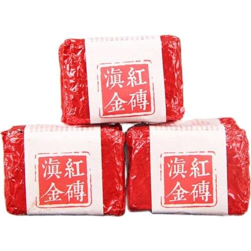 2020 Black Chinese Tea Mini Fengqing Yunnan Dianhong Gold Cube Compressed Tea Small Cake 4 pieces*5g/bag 100g