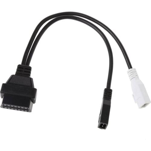 VAG Adapter For AUDI 2X2 OBD1 OBD2 Car Diagnostic Cable 2P+2P Fits Audi 2X2Pin To OBD2 16Pin Female Connector VAG COM Skoda