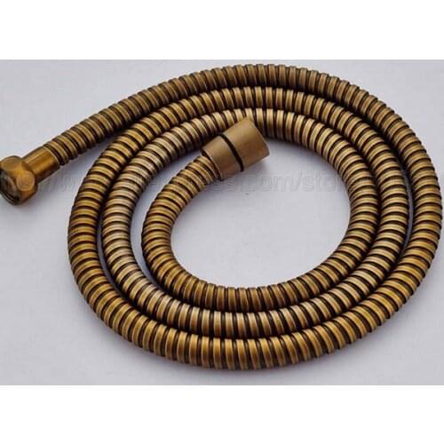 Antique Brass Shower Hose Handheld Shower Head Fittings Pipes Bathroom Accessories Flexible Plumbing Pipe zba024