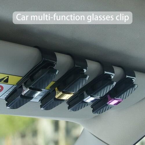 Auto Glasses Sunglasses Clip Car Accessories Car Vehicle Reading Glasses Sunglasses Eyeglasses Sun Visor Clip Holder Portable