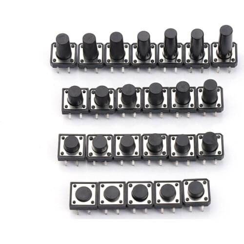 Free shipping 50PCS 12*12*8 touch switch 12*12*8MM micro switch small button switch legs line Hot wholesale