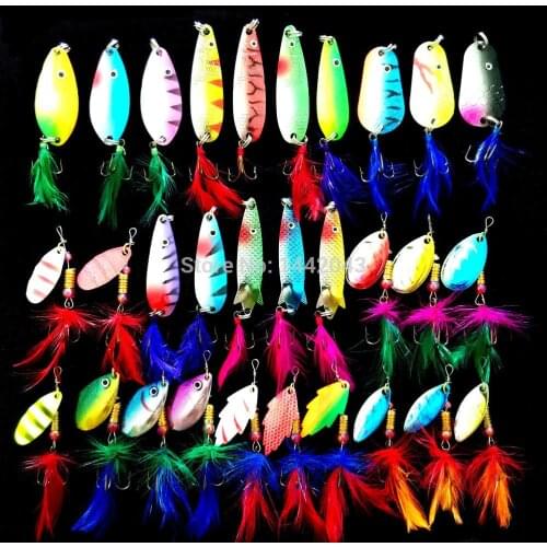 Free Shipping fishing lure bait hard spoon spinnerbait tackle spinner artificia bait flyfishing squid lures