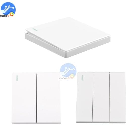 433Mhz Wireless RF Remote Control Switch 1/2/3 Way Wall Panel Transmitter Safety Smart Remote Control Switch For Light Lamp