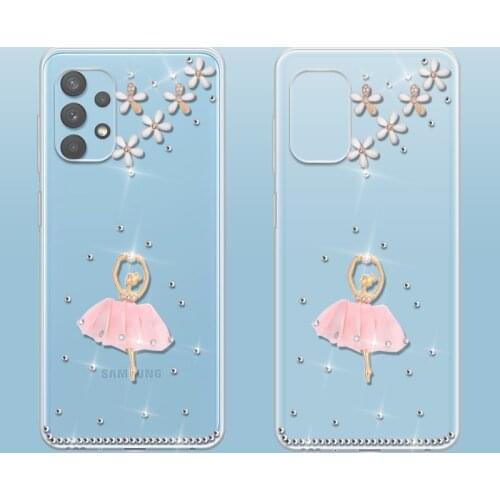 For Samsung A50 A70 A51 A71 A32 Case Transparent Silicone Soft Case A72 A52 A31 A21S A3 A5 A6 A7 A8 A32 5G Case Soft TPU Coque