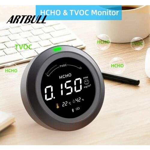 HCHO TVOC Gas Detector with Temperature Humidity meter Multifunction Vehicle formaldehyde test