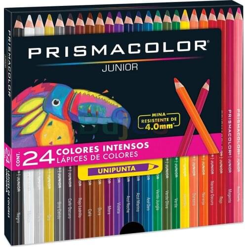 Prismacolor Colored Pencils Set, Pack of 24, Junior 4.0mm, Prismacolor Art Supplies Coloring Pencils, Artist Painting Set