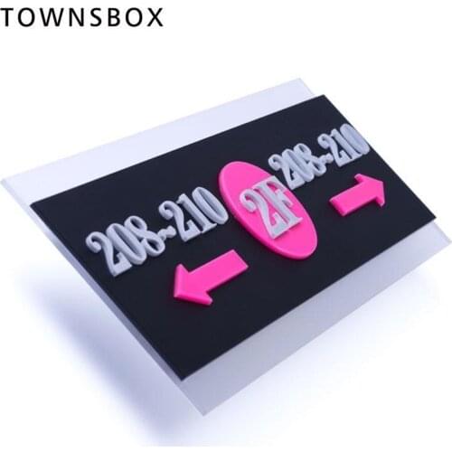 Signs Floor Floor Signage Acrylic Elevator Floor Indicator Number Sign Plate Wall Mounted Floating Sign Index Floor Number Sign
