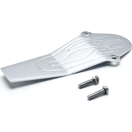 Chrome Flame Etched Drive Shaft Cover For Yamaha V-Star 650 1100 Classic Custom Motorcycle Billet Aluminum