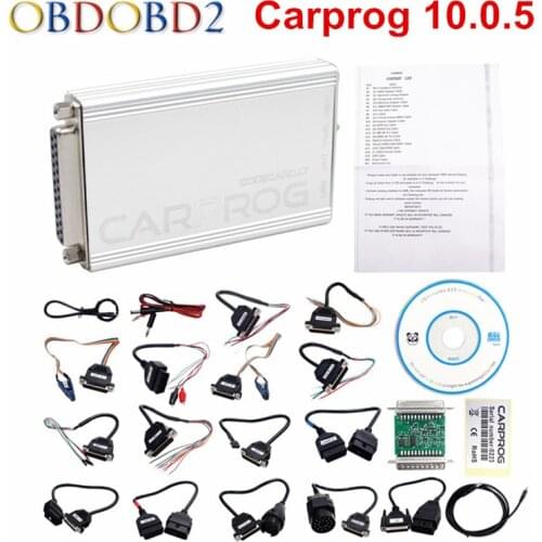 Best Quality ECU Chip Tuning Tools Carprog V10.0.5 Full Sets Car Prog Full Repair Programmer Interface All 21 Adapter