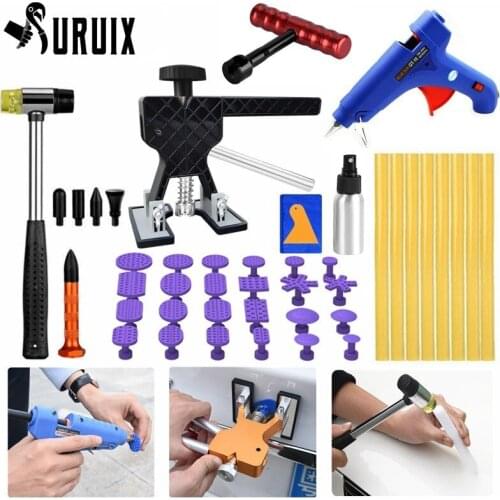 FURUIX Paintless Hail Repair Dent Car Dent Puller Tools Paintless Dent remove tools Dent Lifter Professional hand tools