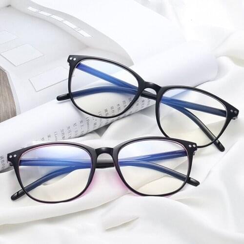 New Vintage Cat Eye Glasses Frame Women Transparent Clear Lens Optical Eyeglasses Anti-blue Comfort Super Light Eyewear
