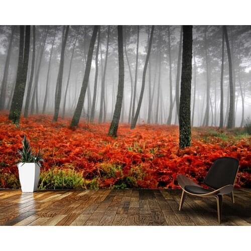 Papel de parede Autumn natural landscape with fallen trees 3d wallpaper,living room kitchen bedroom wall papers home decor mural
