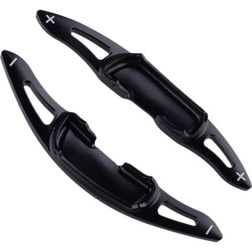 1Pair Car Gear Steering Wheel Shifter Shift Paddle Decoration Black Aluminium Alloy Fit for Mazda 3 6 CX3 CX4 CX5 MX-5 2016