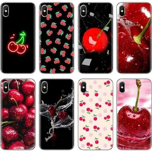 Sweet Silicone Phone Case Cherry summer fruits For Huawei Honor 6 6A 7 7X 7A 7C 8 8C 8X 9 9X 10 10i 20 Lite Play Pro
