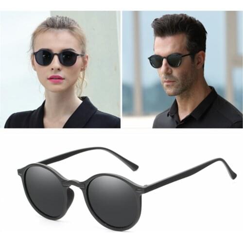 2020Vintage Women Men Polarized Sunglasses Round Retro Rivet Frame Sun Glasses Men Goggle Eyewear UV400 Gafas de sol