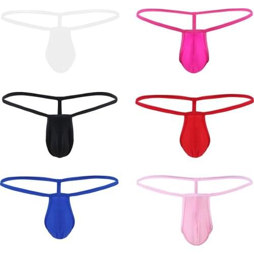 6 Sets Men Thongs Sexy Underwear Jockstraps G string Sexy Mens Open Butt Lingerie Underpant Man Gay Underwear Men Panties Thong