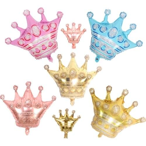 Wedding balloons childrens toys crown aluminum film balloons birthday party festive decoration balloons wholesale