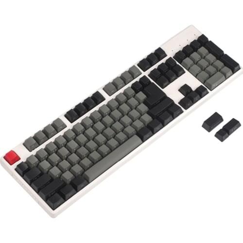 YMDK Thick PBT Black White Dolch OEM Profile Keycap Keyset Suitable For Steelseries 6GV2 7G