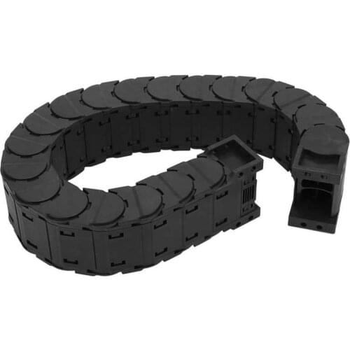 1m Cable Drag Chain Nylon Wire Carrier Full Enclosed Low Noise Series Tank Towlines