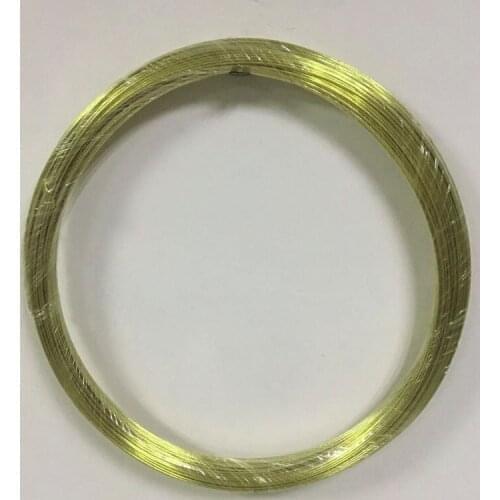 2 meters length 0.2mm wire diameter brass thread H62 solid line soft filament environmental protection string DIY