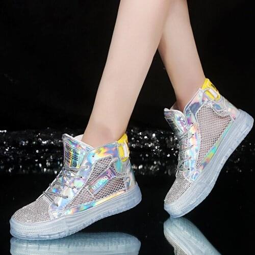 2020 Casual White Shoes Women Brand Mesh Sneakers Lady Platform Shoe Breathable Female footware chaussure Quality U21-60