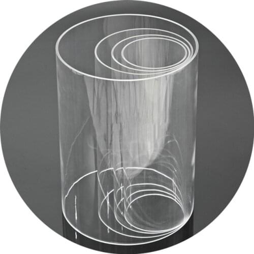 4pcs/set)Acrylic Tube Large Diameter High Clear crystal Transparent Water Aquarium Round Pipes Building Hotel Decor senyu1937