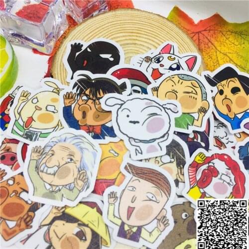 40 pcs Face animals peop Stickers for Car Styling Bike Motorcycle Phone Laptop Travel Luggage Cool Funny Sticker Bomb Decals