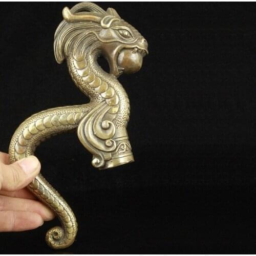6 latest models pure Brass Handcrafted carving American crutches mermaid sculpt all kinds of mermaids dragons crocodile crutches