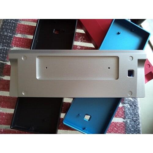 60% metal case CNC frame for mechanical keyboard poker layout mini 61 keys high feet