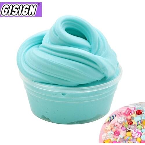 60ml Fluffy Slime Supplies Charms Cloud Slime Soft Clay Polymer Butter Model Playdough Putty Slime kits Kids Toys for Children
