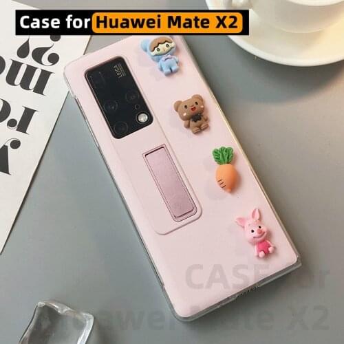 For Huawei Mate X2 Case, Cute Case For Girl, Huawei Mate X2 Case Luxury Case With Mobile Phone Holder