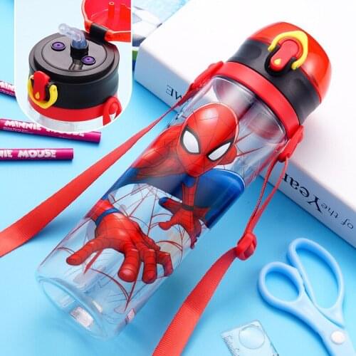 Disney baby cups childrens portable sippy cup summer home shatter-resistant boys and girls kindergarten pupils cup
