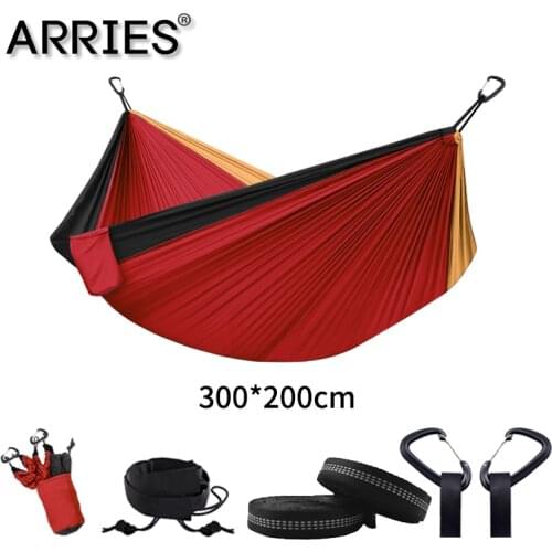 Hiking Camping 300*200 cm Hammock Portable Nylon Safety Parachute Hamac Outdoor Hammock Double Person Leisure Hamak