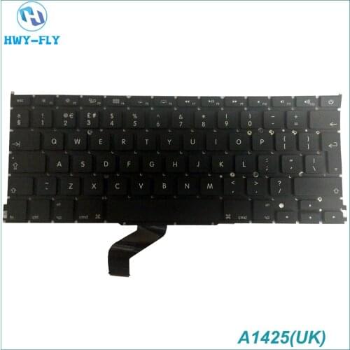New Laptop Keyboard For Apple Macbook Pro Retina 13 Inches A1425 Keyboards Keyboard Russian UK US French Denmark Sweden