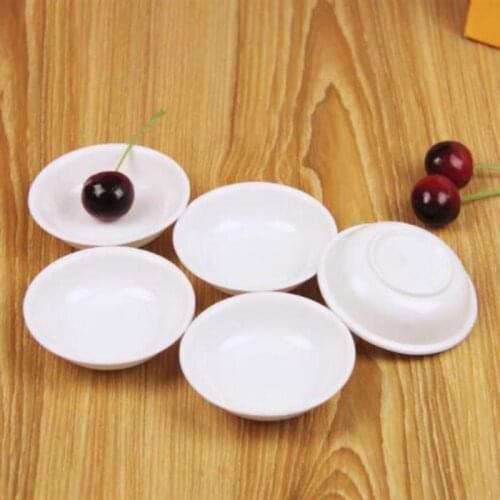 20/30/10pcs White Plastic Sauce Dishes Food Dipping Bowls Break-resistant Seasoning Dish Saucer Appetizer Plates
