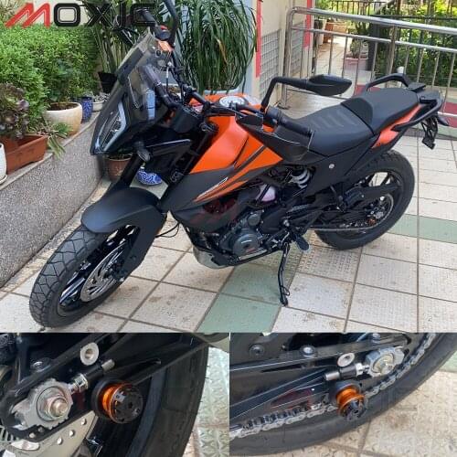 Modified carve pattern Swingarm Spools slider stand screws for KTM 790 DUKE 790 DUKE CKD 790 ADVENTURE 390 ADVENTURE 2020-2021
