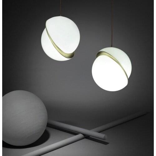 Nordic chandelier Acrylic Gold Pendant Lamp Dining Room Living Room chandelier suspension Home Decor Hanging chandelier ball Lig