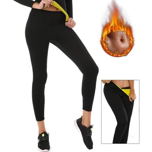 New Women Hot Thermo Body Shaper Neoprene Slimming Pants Fat Burner Workout High Waist Tummy Control Shapewear Sauna Sweat Pants