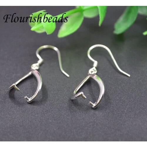Wholesale 925 Sterling Silver Earring Pinch Hooks Clasp Jewelry Findings Earwire DIY Making Accessories